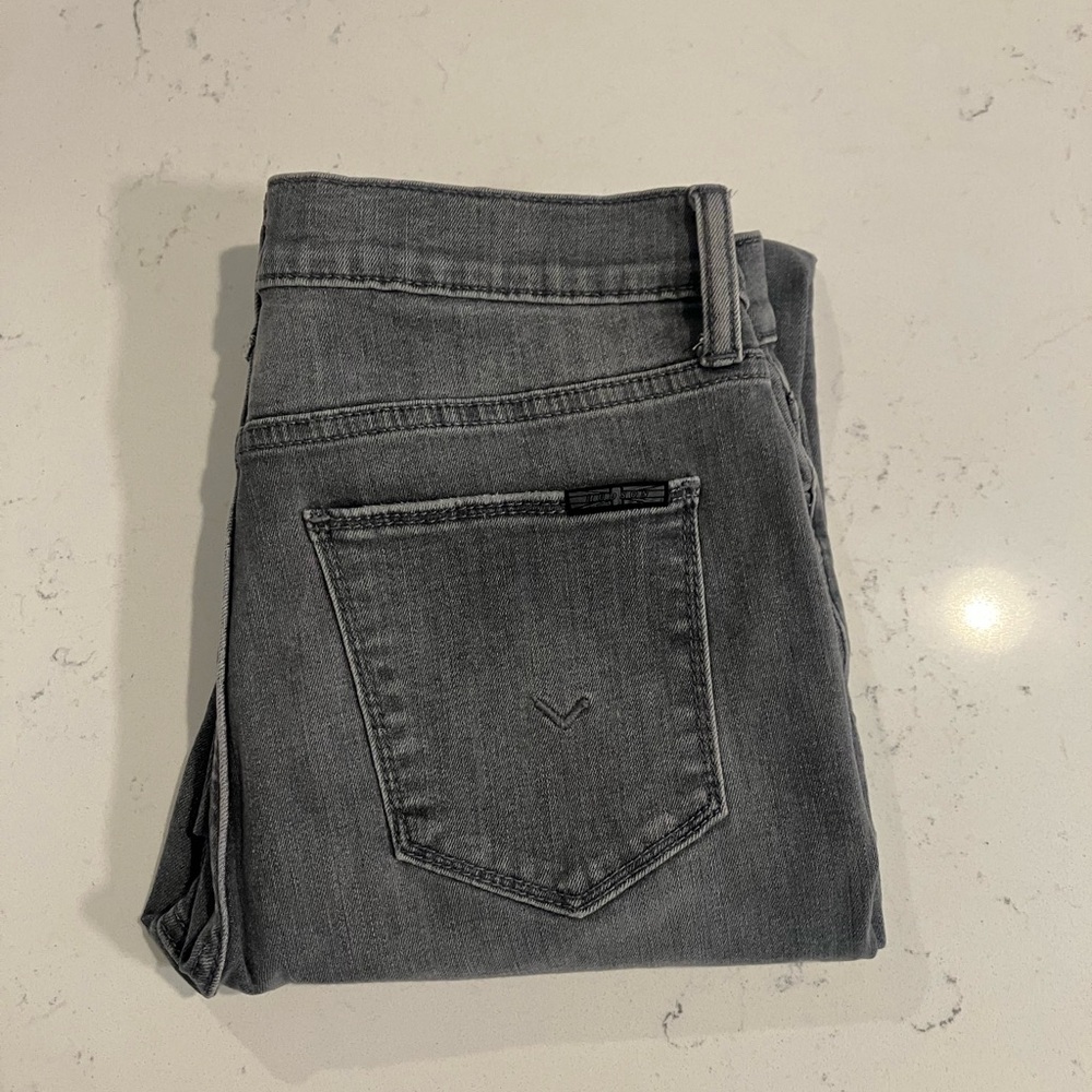 Hudson Blair High Rise Ankle Skinny Jeans Gray Wash Size 27